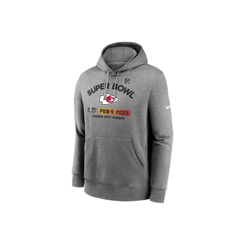 nike NFL KANSAS CITY Chiefs Супер Боул LIX Толстовка Мужская Темно-Серый Смешанный Цвет