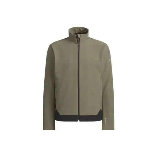 Adidas Слоистый оливково-зеленый унисекс куртки