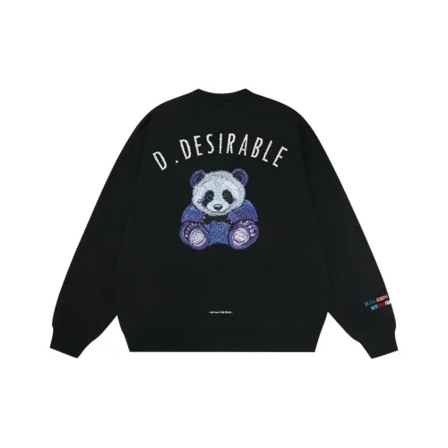 D.Desirable Черный Унисекс Свитшоты