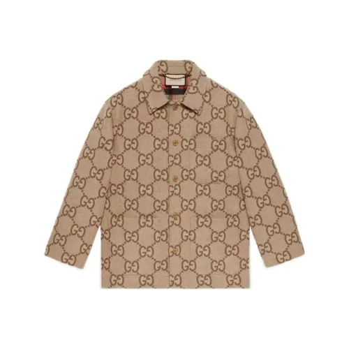 GUCCI FW22 Куртки и пальто Мужской Бежевый