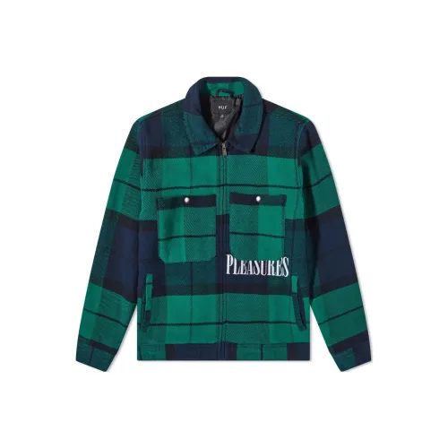 PLEASURES FW22 Куртка Мужская Зеленая