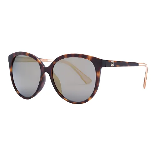 PORTS Литьевые Круглые Солнцезащитные очки Женские Черепаховый