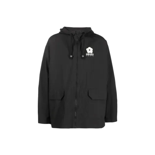 KENZO Мужские черные куртки