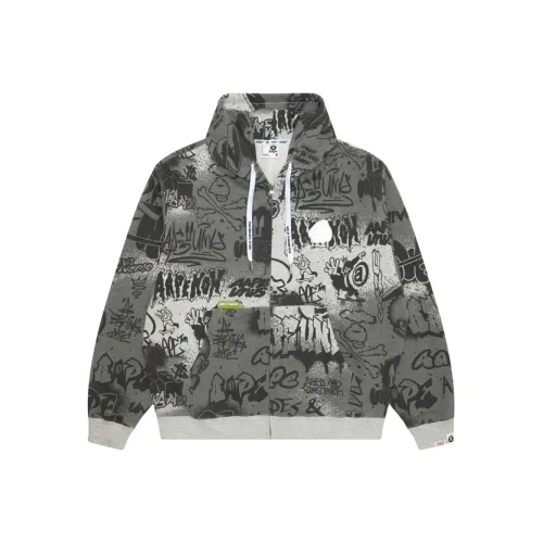 AAPE Белый WH2 Мужские Свитшоты