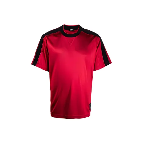 FENDI Red Men's T-Shirts FENDI Красные Мужские Футболки