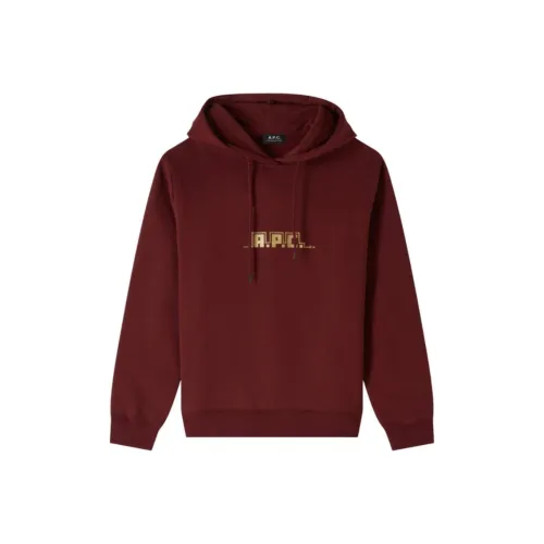 A.P.C SS25 Свитшот Унисекс Темно-бордовый