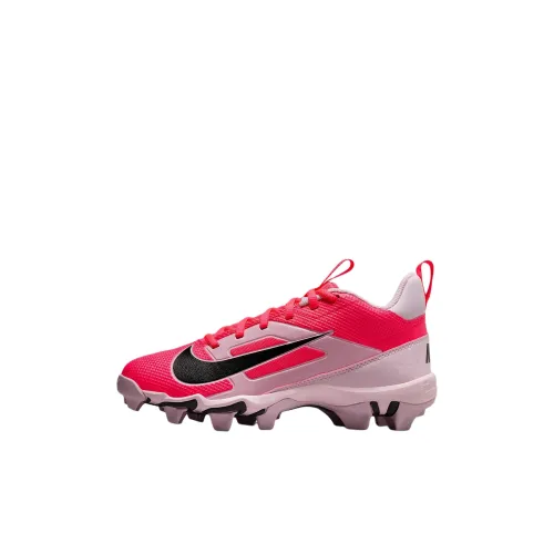 Nike Alpha Menace 4 Slip-Resistant Abrasion-Resistant Low Top Детская футбольная обувь Красный Серый Детская