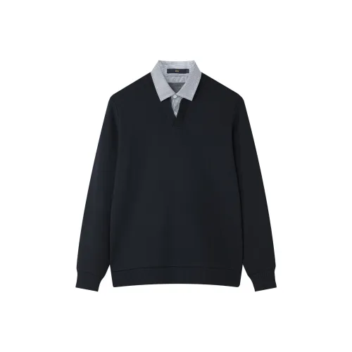 HLA Темно-синий 32 Мужской Трикотаж