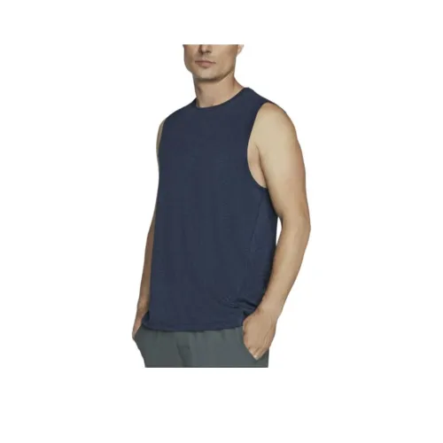 Skechers GO DRI Майка Мужская Морской Синий