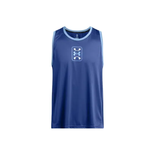 Under Armour Топ без рукавов Мужской Синий