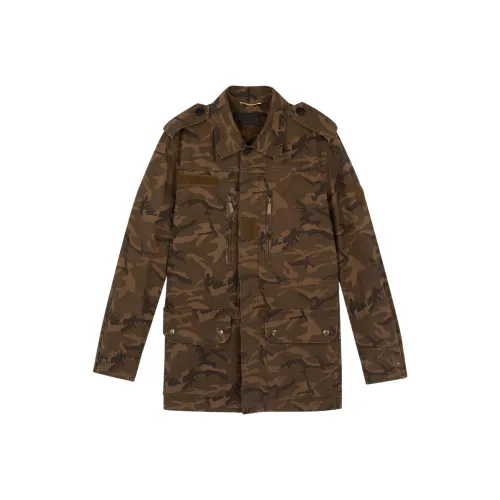 SAINT LAURENT Куртки и Пальто Мужской Коричневый