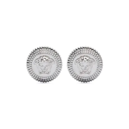 VERSACE Серьги-гвоздики Мужские Серебряные