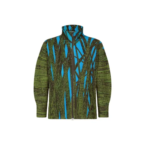 Homme Plissé Issey Miyake SS23 Куртки и Пальто Мужской Зеленый