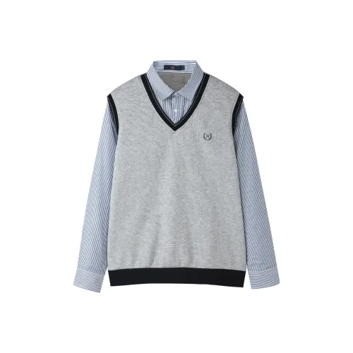 HLA Medium Gray 12 Men's Knitwear HLA Средне-серый 12 Мужской Трикотаж