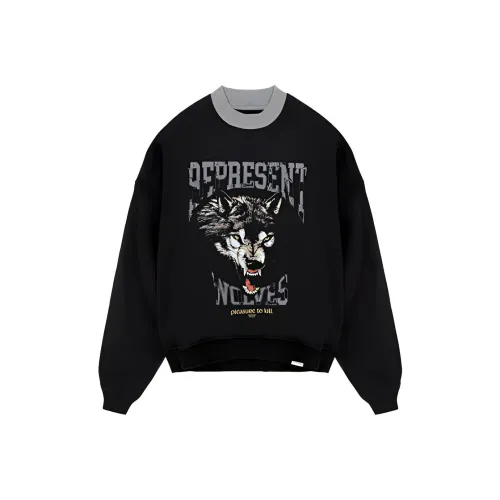 REPRESENT Черные Мужские Свитшоты