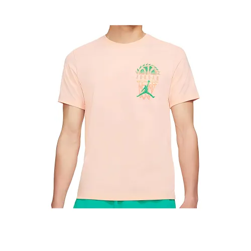 Джордан Набор с короткими рукавами мужская футболка оранжевый и розовый