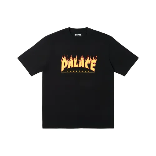 Дворцовый Thrasher Co Фирменный черный Унисекс Футболка