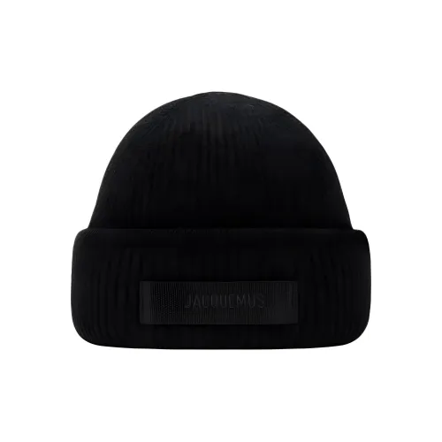 Jacquemus Альпака Полиамид Шерсть Трикотажная ткань Шапки-бини Унисекс Черный