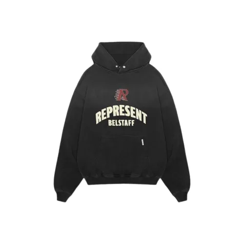 REPRESENT Belstaff Collaboration Черные Мужские Свитшоты