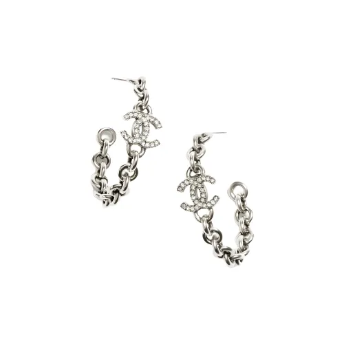 CHANEL Серьги из металла женский серебряный
