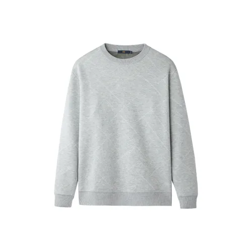 HLA Трикотаж Мужской Средний Серый Узор