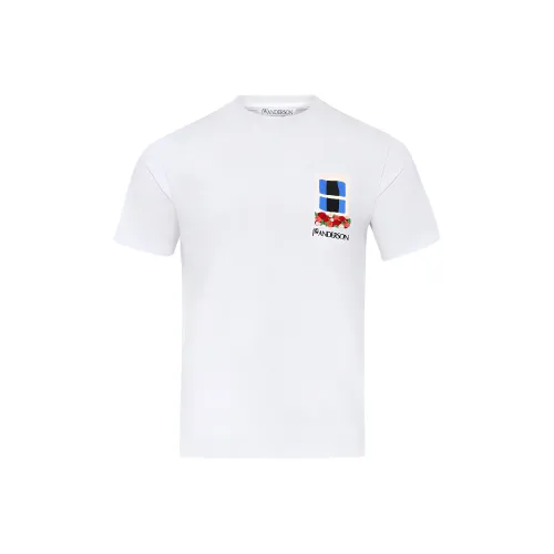 JW Anderson Белая Мужская T-Рубашка