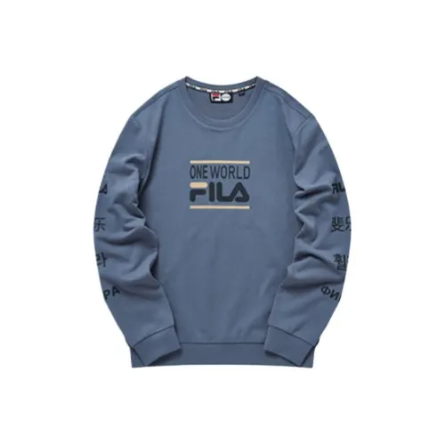 FILA FUSION INLINE Свитшот Мужской Светло-Синий