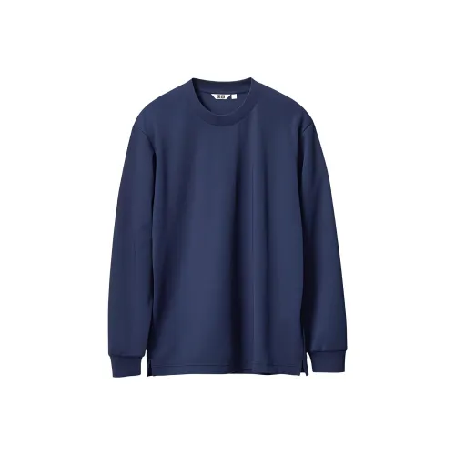 Uniqlo U Collection Темно-синие Мужские T-рубашки