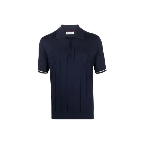 BRUNELLO CUCINELLI Blue Men's Polo