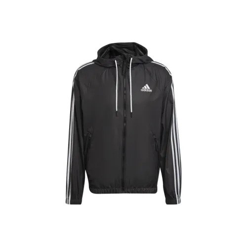 Adidas 3 Stripes Мужские Черные Куртки