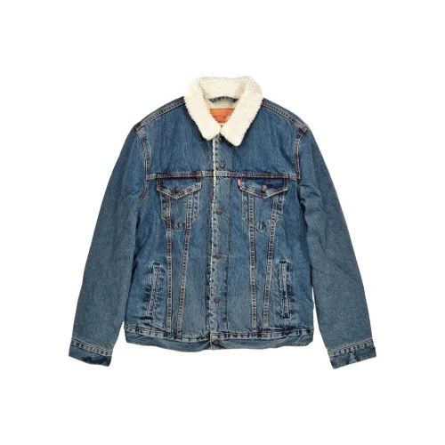 Levis Темно-синие мужские куртки