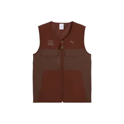 PUMA Мужские майки коричневого цвета