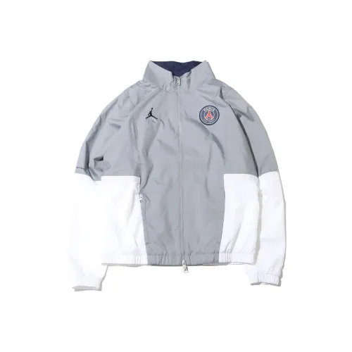 Jordan X PSG Co Брендированная Серия Серые Мужские Куртки