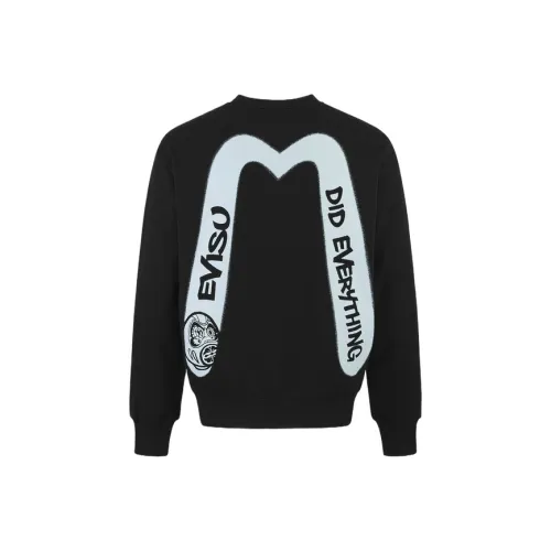 EVISU Черный Мужской Свитшот