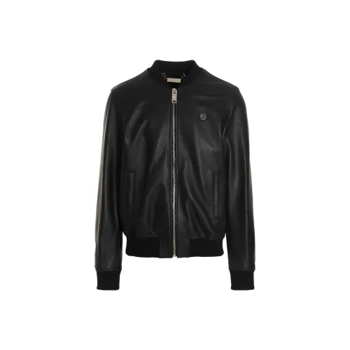 PHILIPP PLEIN Мужские черные куртки