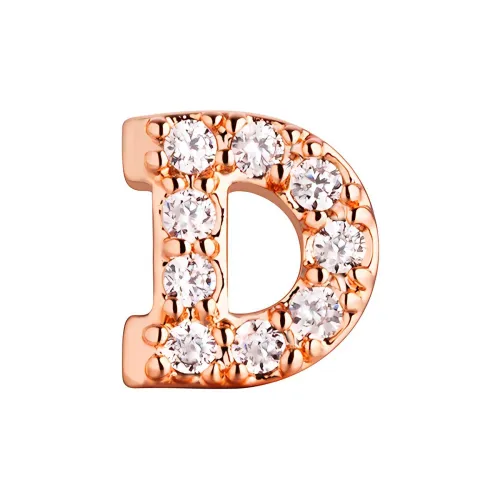 Glam Ever Серьги-гвоздики Розово-золотые Женские