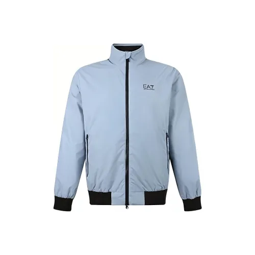 EMPORIO ARMANI EA7 FW22 Куртки и Пальто Мужской Синий Серый