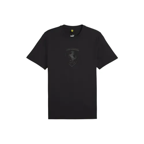 PUMA Ferrari Race Big Shield T-Shirt Мужская Черная