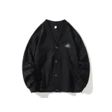 Черный (с флисовой подкладкой и утепленный)