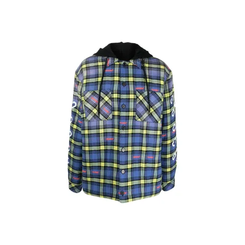 OFF Белый Куртки и Пальто Стандартный крой Мужской Синий