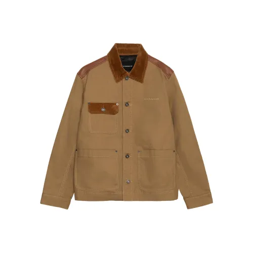 COACH FW22 Куртки и пальто Мужской Хаки