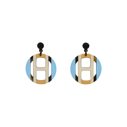 Серьги HERMES H Equipe Женские Синие