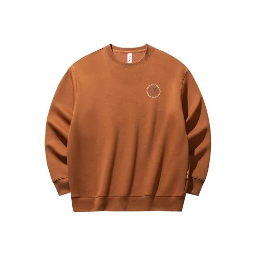 ANTA x KAFA LIANMINGKUAN Толстовка Унисекс Имбирный Конфетный цвет Кофе