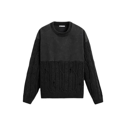 ZARA Carbon Gray Men's Knitwear ZARA Углеродный Серый Мужской Трикотаж