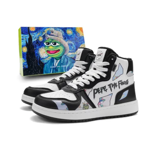 Pepe the Frog Высокие Кроссовки для Скейтбординга Унисекс