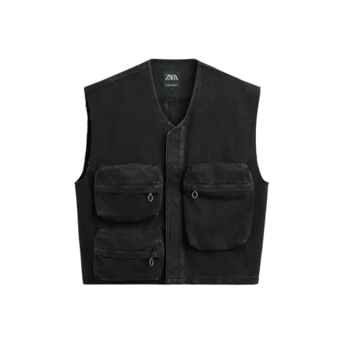 ZARA Черные Унисекс Майки