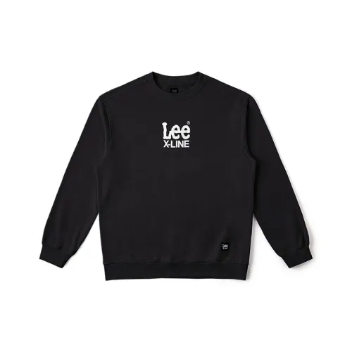 Lee FW24 Свитшот Унисекс Черный