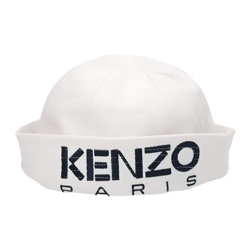 KENZO Cotton Bucket Hats Белый Мужской