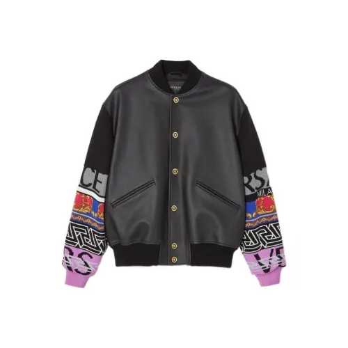 VERSACE Мужские черные куртки