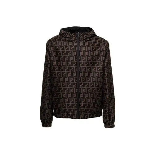 FENDI FW22 Куртки и пальто Мужской Коричневый